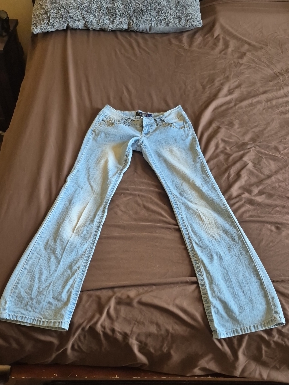 Angel's Juniors Size 3 Light Blue Denim With Bling